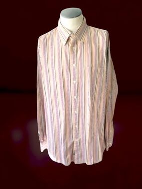 BURBERRY LONDON MENS CLASSIC STRIPED SHIRT SIZE XL